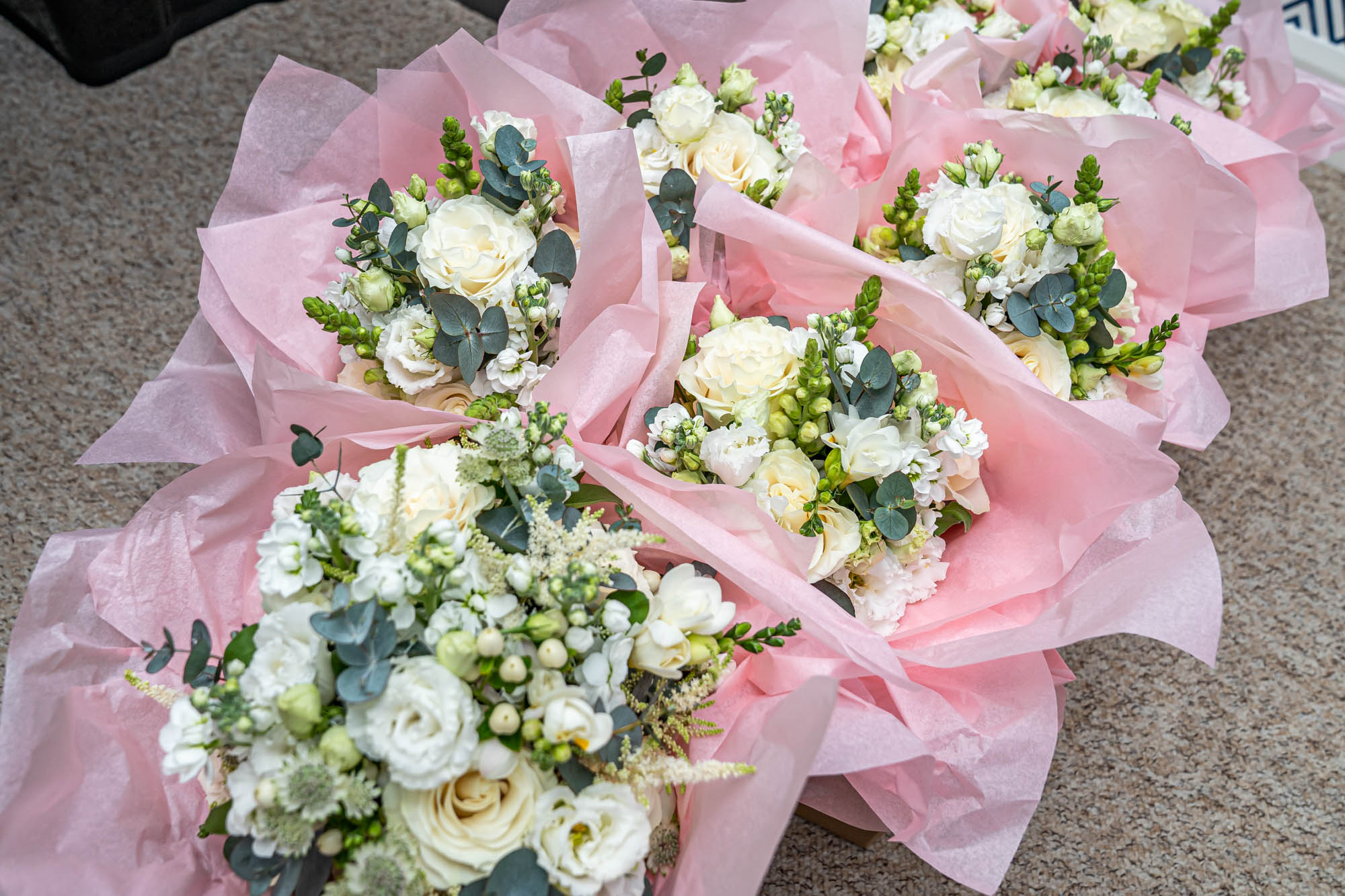 Wedding bouquets.