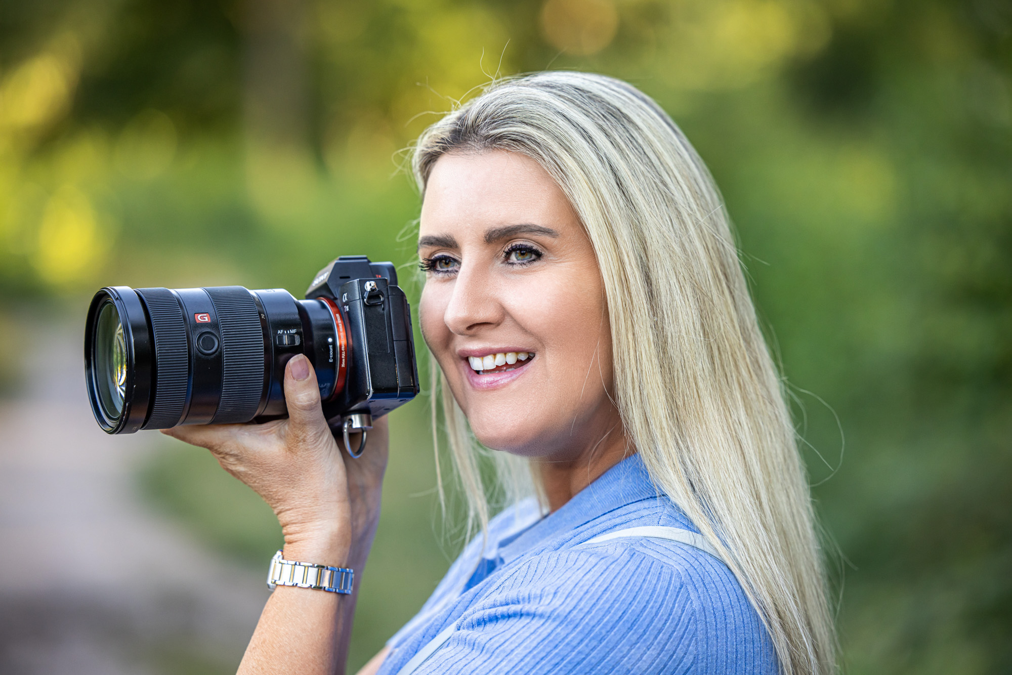 Surrey photographer taking photos in Oxshott Woods